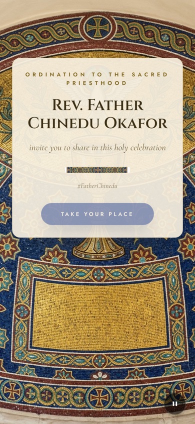 Basilica invitation design