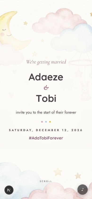 Bloom invitation design