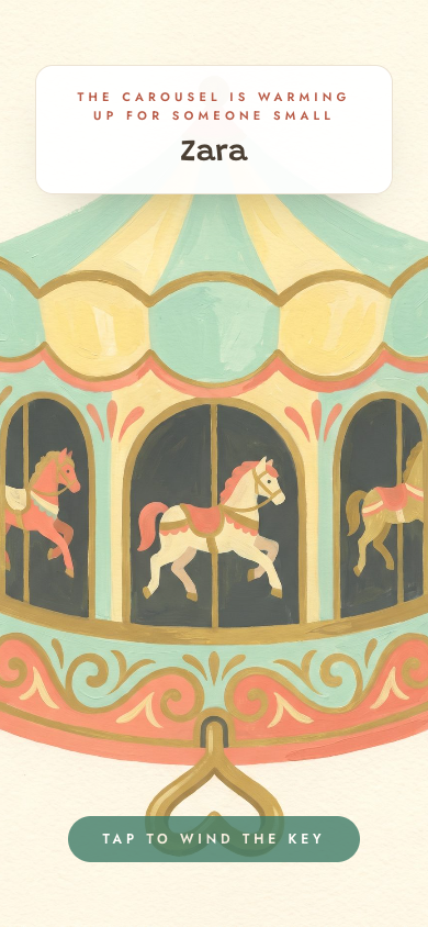 Carousel invitation design