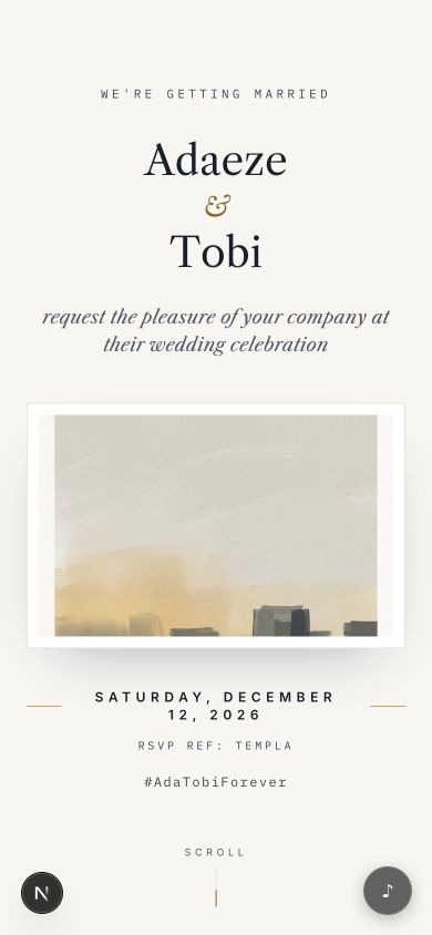 Executive invitation design