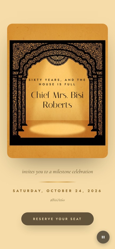 Ovation digital invitation design