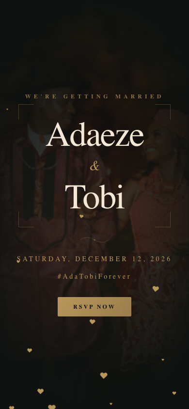 Editorial digital invitation design