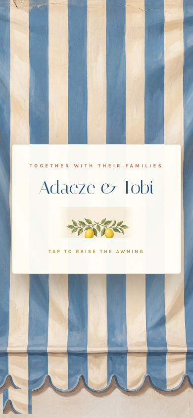 La Terrazza invitation design