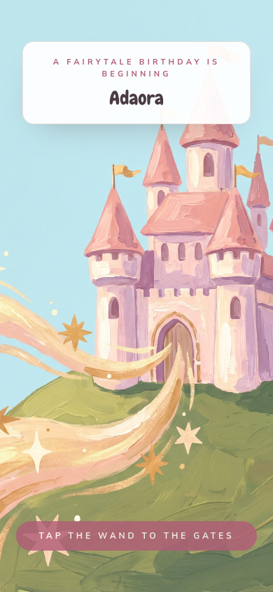 Tiara invitation design
