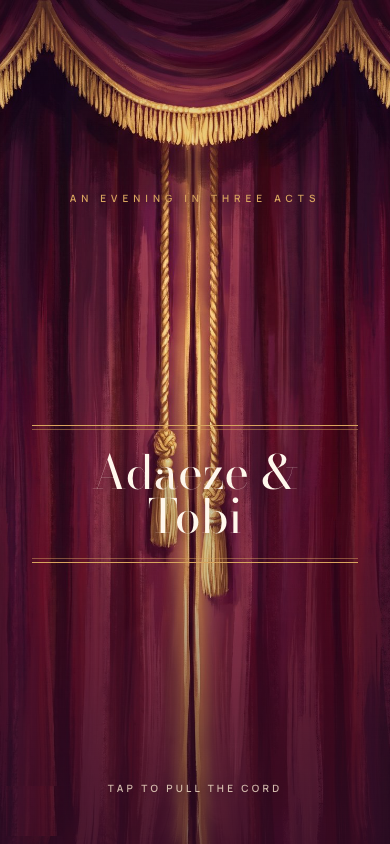 Velvet Waltz invitation design