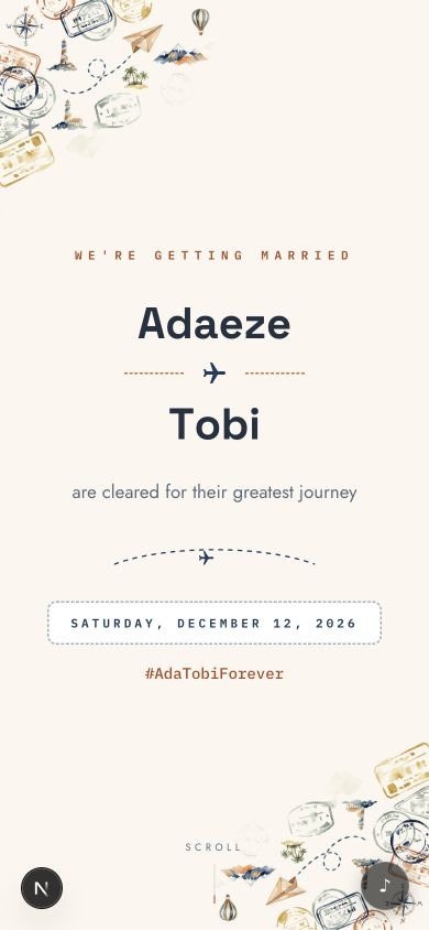 Voyager invitation design