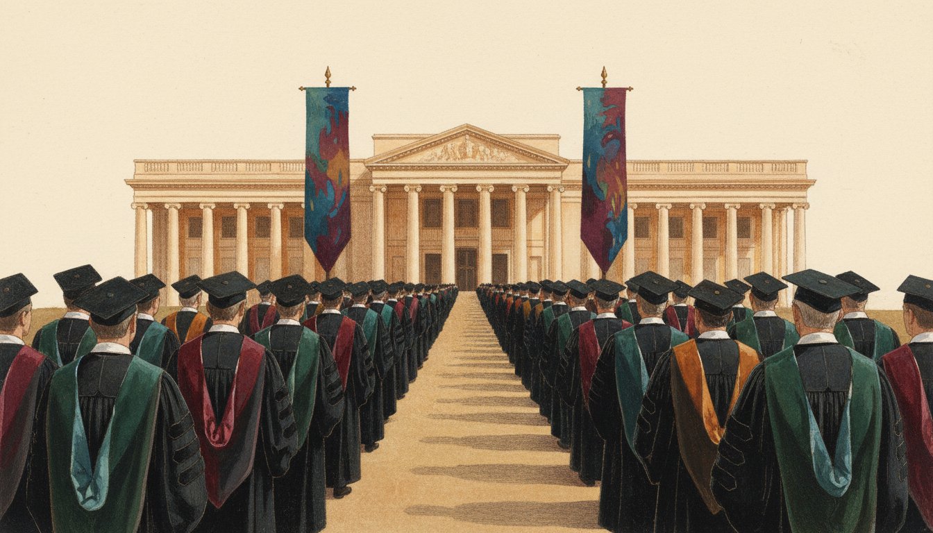 The painted procession